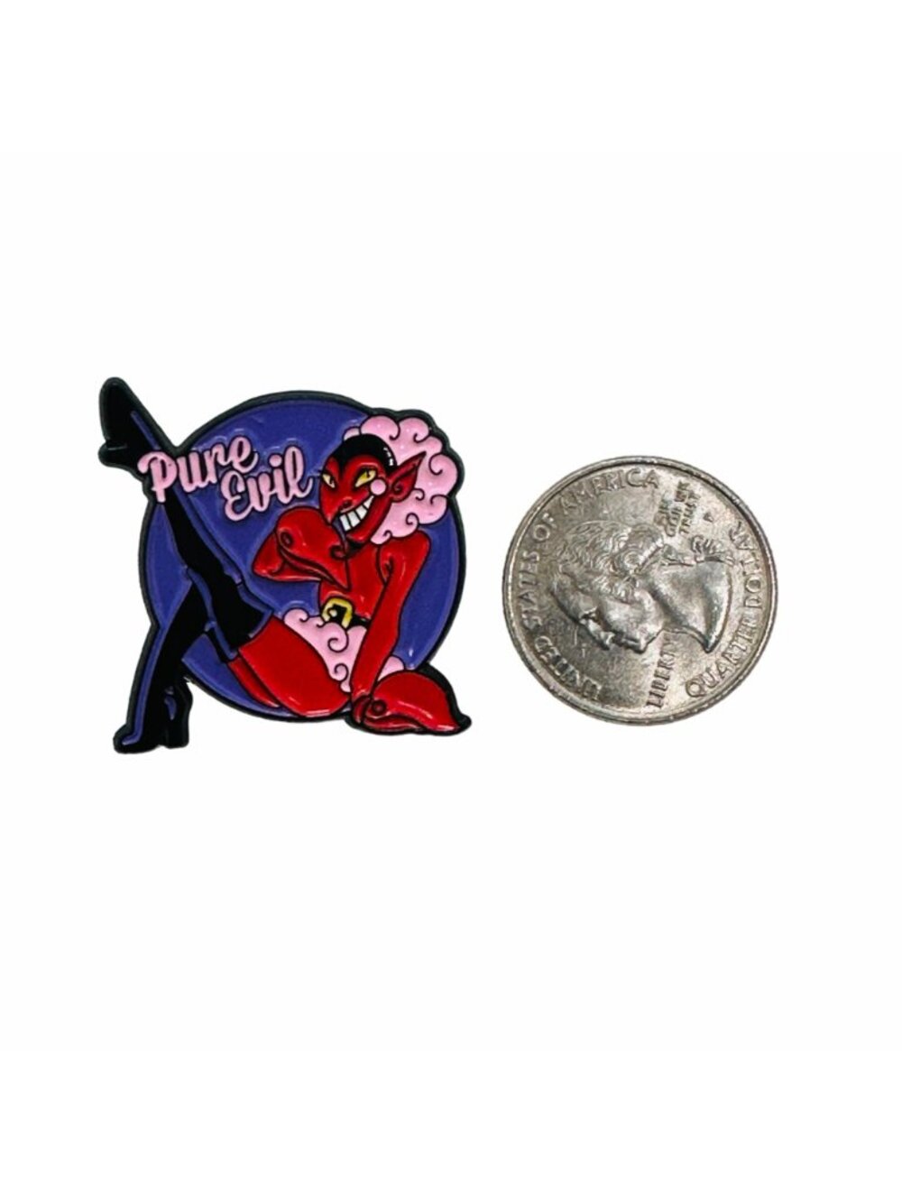 ⭐New Oz Pure Evil HIM Enamel Pin Sexy Lady Lapel Power Puff Girls Character Red - Picture 4 of 5